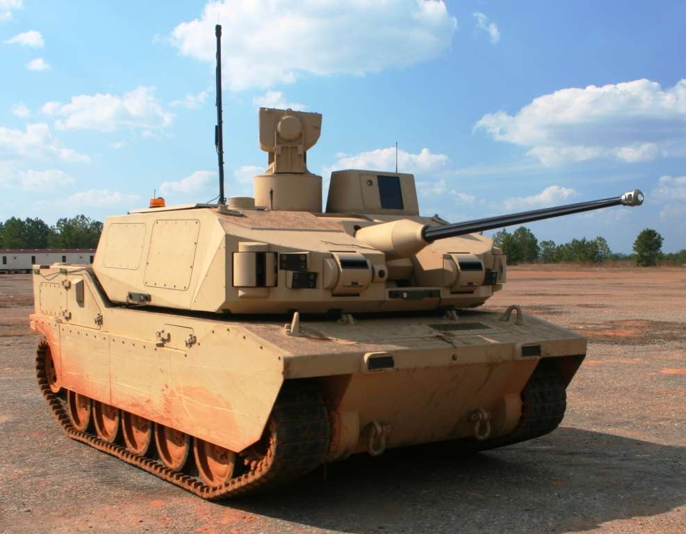 military tank future manned top gun